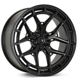 22" Staggered Vossen Wheels HFX-1 Satin Black 5-Lugs Rims
