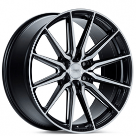 22" Vossen Wheels HF6-1 Brushed Matte Black Rims 