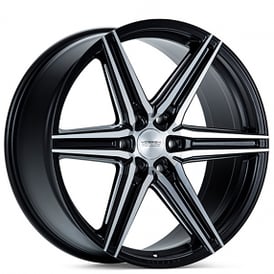 24" Vossen Wheels HF6-2 Brushed Matte Black Rims 