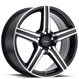 16" Voxx Wheels Como Gloss Black Machined Rims 