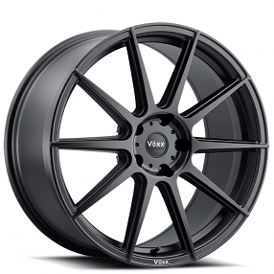 19" Voxx Wheels Lucca Matte Black Flow Forged Rims