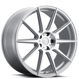 20" Voxx Wheels Lucca Silver Machined Face Flow Forged Rims