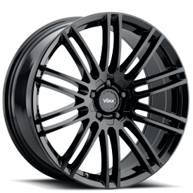19" Voxx Wheels Porto Gloss Black Rims 