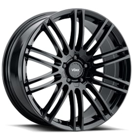 17" Voxx Wheels Porto Gloss Black Rims 