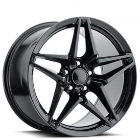 19/20" Staggered Corvette C7 Wheels FR 29 ZR1 Satin Black OEM Replica Rims