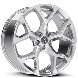 20" Xcess Wheels X05 5 Flake Chrome Rims