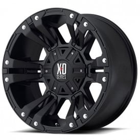 17" XD Wheels XD822 Monster 2 Matte Black Off-Road Rims 