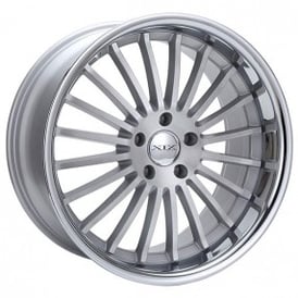 20" Staggered XIX Wheels X59 Silver Brushed with SS Lip Rims 