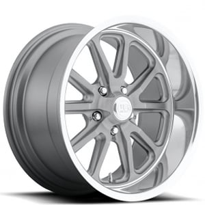 18" U.S. Mags Wheels Rambler U111 Textured Gray with Diamond Cut Lip Rims 