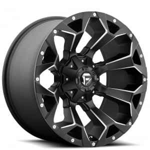 20" Fuel Wheels D546 Assault Black Milled Off-Road Rims 