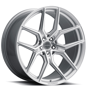 20" MV Forged Wheels MVF-5 Diamond Silver Flow Formed Rims 