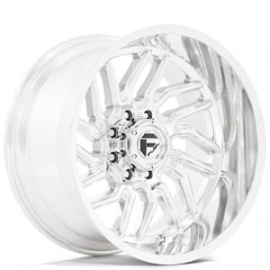 22" Fuel Wheels D809 Hurricane Polished Milled Off-Road Rims