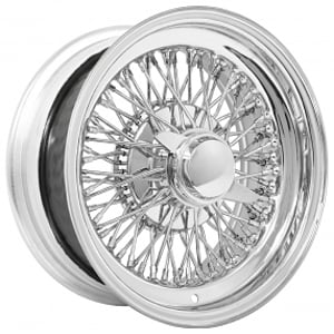 15x7" LA Wire Wheels Standard 72-Spoke Cross Lace Chrome Rims