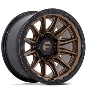 20" Fuel Wheels FC866 Piston Matte Bronze with Gloss Black Lip Off-Road Rims