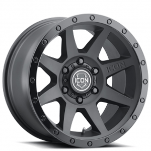 18" ICON Alloys Wheels Rebound Double Black Off-Road Rims