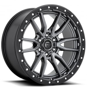 20" Fuel Wheels D680 Rebel Anthracite Center with Black Lip 6-Lug Off-Road Rims 