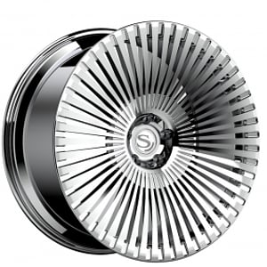 22" Savini Forged Wheels SL9 High Polished Monoblock Forged Rims 