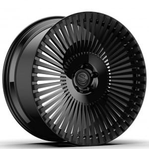 22" Savini Forged SL9 Gloss Black Monoblock Forged Wheels (Blank, Custom Offset)