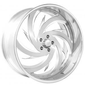 26" Snyper Forged Wheels Spada Brushed with Polished Accents Monoblock Forged Rims