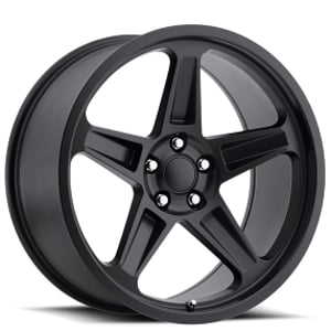 20" Staggered Dodge Demon Wheels FR 73 Satin Black OEM Replica Rims
