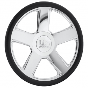 U.S. Mags Custom Steering Wheel Hustler Chrome