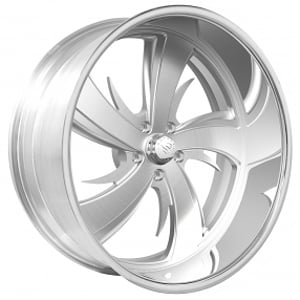 22" Snyper Forged Wheels Poison Brushed with Polished Accents Monoblock Forged Rims 