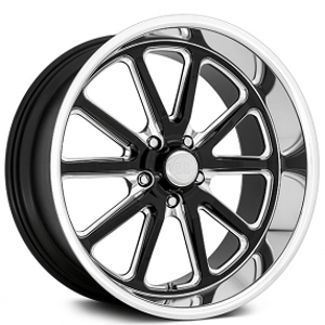 18" U.S. Mags Wheels Rambler U117 Gloss Black Milled with Diamond Cut Lip Rims 