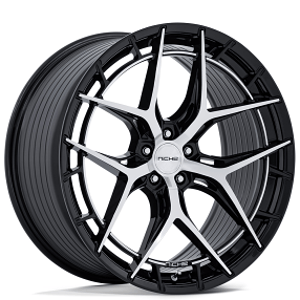 20" Niche Wheels NC286 Riviera Gloss Black with Machined Face Flow Formed Rims