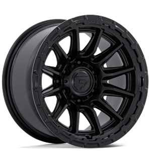 20" Fuel Wheels FC866 Piston Blackout with Gloss Black Lip Off-Road Rims