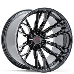 22" Ferrada Wheels FTR11 Obsidian Black Off-Road Flow Formed Rims 