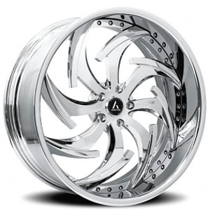 21" Staggered Artis Forged Wheels Dagger Chrome Rims 