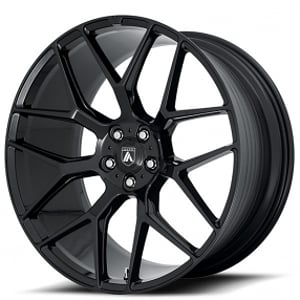 20" Staggered Asanti Wheels ABL-27 Dynasty Gloss Black Rims 