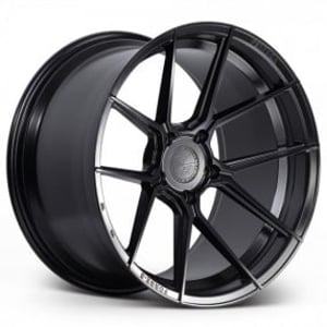 20" Staggered Ferrada Wheels F8-FR8 Matte Black Flow Formed Rims