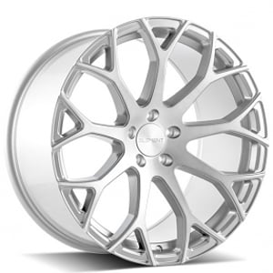 22" Element Wheels EL99 Brushed Silver Rims