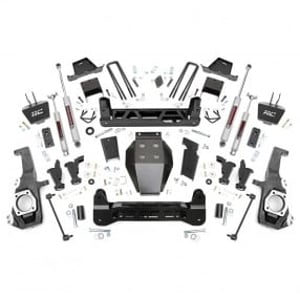 7" Rough Country Suspension Lift Kit | Torsion Drop (Chevy/GMC 2500HD 2020-2025)
