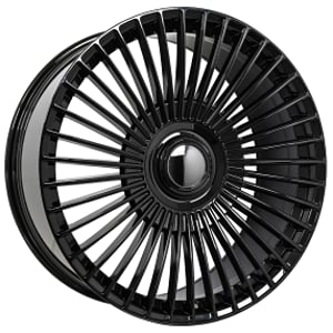 26" Azad Wheels SLNG1 Gloss Black Rims