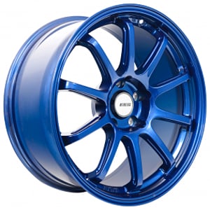 18x9.5" Bavar Racing BVR03 Gloss Blue Flow Formed Wheels (5x100/112/114, +35mm) 