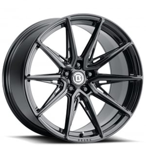 20" Brada Wheels CX2 Gloss Black Rotary Forged Rims