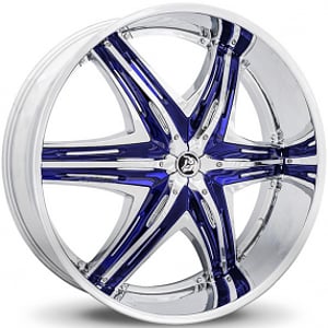 28" Diablo Wheels Elite G2 Chrome with Custom Finish Inserts Rims