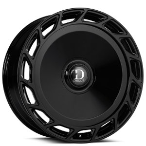 26" Dolce Luxury Wheels Bigboy Gloss Black Floating Cap Rims