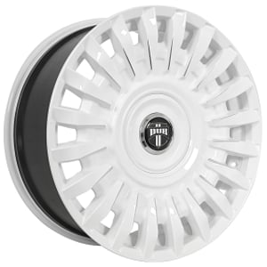 24" Staggered Dub Wheels Honcho DC272 Custom Gloss White Rims 