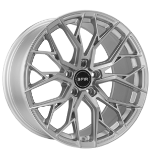 19" Staggered F1R Wheels FS3 Machined Silver Rims