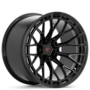 20" Ferrada Wheels F8-FR12 Obsidian Black Flow Formed Rims 