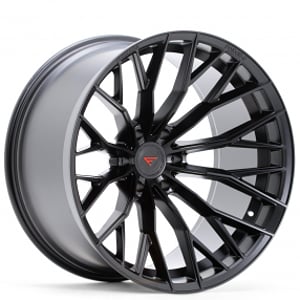 22" Ferrada Wheels FTR9 Noir Black Off-Road Flow Formed Rims