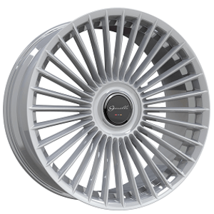 26" Gianelle Wheels Cabo Gloss Silver Floating Cap Rims