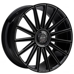 26" Gianelle Wheels Verdi with Cap Gloss Black Rims