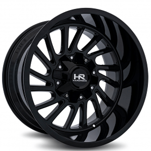 20" Hardrock Wheels H708 Overdrive Gloss Black Off-Road Rims