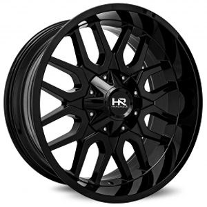 20" Hardrock Wheels H709 Commander Gloss Black Off-Road Rims