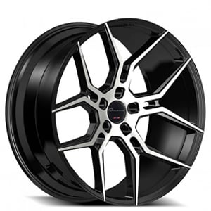 20" Giovanna Wheels Haleb Black Machined Rims