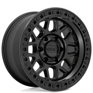 18" KMC Wheels KM549 GRS Satin Black Off-Road Rims